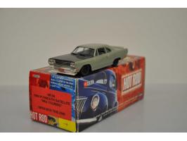 Plymouth Satellite Pro-Touring, Brooklin Models, hand built, 1:43, green/black, Mint.