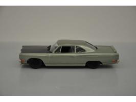 Plymouth Satellite Pro-Touring, Brooklin Models, hand built, 1:43, green/black, Mint.