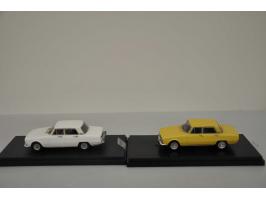 Alfa Romeo 2000 Berlina 1971, Gamma Models, hand built, 1:43, yellow, Good (rear bumper missing, door handle front right part