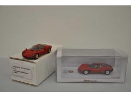 Alfa Romeo 33/2 Corsa 1967, Tecnomodel, hand built, 1:43, red, Mint, Alfa Romeo 33 Stradale 1968, TSM Model, 1:43, red, Mint.