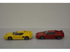 De Tomaso Pantera GT II 1990, Alezan, hand built, 1:43, red, Mint, De Tomaso Pantera GT II 1990, ALean, hand built, 1:43, yel