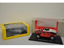 Renault 11 Turbo 1985, Norev, 1:43, blue, Near Mint (box slightly damaged), Renault 14 GTL, Norev, 1:43, blue, Poor (lacquer 