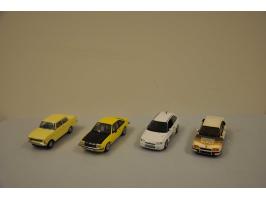 Opel Astra GSI, Opel Collection, 1:43, white, Excellent (no box), Opel Kadett C 2-door, Minichamps, 1:43, yellow, Excellent (