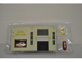 Opel dealer 'Ernst Maier' diorama, Eaglemoss International Ltd, 1:43, Mint, Opel Ascona A, Schuco, 1:43, yellow, Near Mint (n