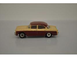 Humber Hawk, Dinky Toys England (with windows), No 165, 1:43, creme/dark red, Good Plus (paint damages, text written on licen