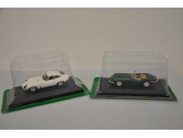 Jaguar E-Type Coupé 1962, Tecnomodel, 1:43, white, Excellent (rests of glue visible, different box), Jaguar E-Type V12 S3 Bee