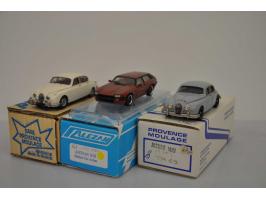 Jaguar Mk I, Provence Moulage, hand built, 1:43, grey, Mint, Jaguar Mk II, Provence Moulage, hand built, 1:43, white, Excelle