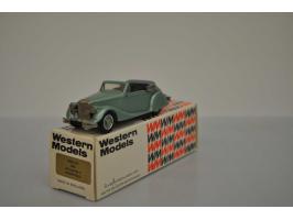 Jaguar Mk V Convertible 1949, Western Models, 1:43, green, Mint.