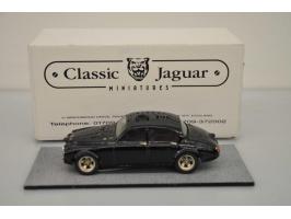 Jaguar MKII Saloon Modsports - Thruxton 1975, Classic Jaguar Miniatures, hand built, 1:43, black, Mint.