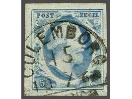 Culemborg C (Ey R) op 5 cent blauw plaat IV, pracht ex. Het Corinphila archief meldt 13 afdrukken van dit stempel op de 5 cen