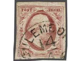 Culemborg C (Ey 700) op 10 cent dofrood plaat V, pracht ex.