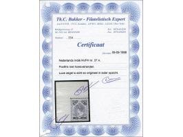 Hulpuitgifte 2½ gulden violetgrijs tanding 11½ x 11 met hoekvelrand, cat.w. 250+  