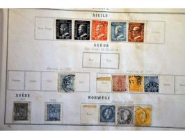 5 sen t/m 25 rupiah met variëteit geheel ongeperforeerd, pracht ex. (nr. 1A miniem bruin vlekje en vouwtje, nr. 3A ontbreekt)