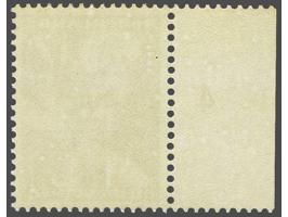 UNTEA 17 cent met variëteit dubbele opdruk met velrand, uiterst miniem getint, cat.w. 250