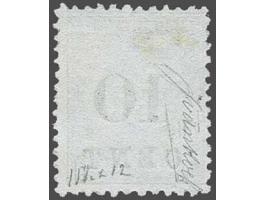 Hulpuitgifte 10 op 25 cent ultramarijn tanding 11½ x 12, pracht ex. met certificaat Ned. Bond 2002, cat.w. 825
