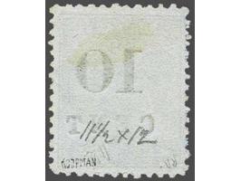 Hulpuitgifte 10 op 25 cent ultramarijn tanding 11½ x 12, pracht ex. gesigneerd Koopman, cat.w. 825