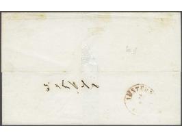 Goor B (Ey 175) op 15 cent donkeroranje pos. 18 op briefomslag 27-4-1854 naar Amsterdam, pracht ex. (vlekje voorzijde)