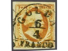 Gouda A (Ey 250) op 15 cent donkeroranje, pracht ex.