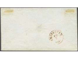Groningen B klein (Ey 100) op envelop 15-7-1853 maar Amsterdam, pracht ex.