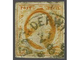 Harderwyk C klein (Ey RR) op 15 cent donkeroranje, vrijwel pracht ex. met certificaat Dr. Louis 1998