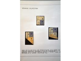 emissies Vliegende duif en Veth mooie gespecialiseerde collectie w.b. foutdrukken, variëteiten, velrandbijzonderheden, perfin