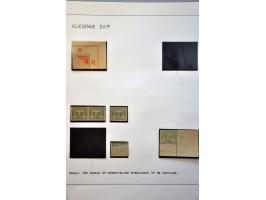 emissies Vliegende duif en Veth mooie gespecialiseerde collectie w.b. foutdrukken, variëteiten, velrandbijzonderheden, perfin