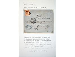emissie 1872, gespecialiseerde collectie met tandingen, stempels en veel poststukken met beter materiaal, keurig beschreven e