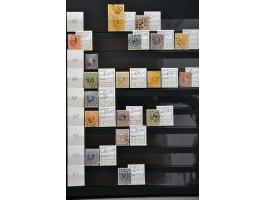 puntstempels, collectie tussen 1-255 op diverse waarden en emissies w.b. mooie afdrukken en betere kantoren, totaal ca. 300 e