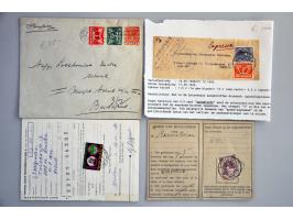 collectie poststukken (ruim 700 ex.) vanaf emissie 1864 w.b. meng- en combinatiefrankeringen, aangetekend, expresse, retour (