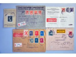 collectie poststukken (ruim 700 ex.) vanaf emissie 1864 w.b. meng- en combinatiefrankeringen, aangetekend, expresse, retour (