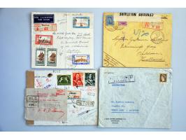 collectie poststukken (ruim 700 ex.) vanaf emissie 1864 w.b. meng- en combinatiefrankeringen, aangetekend, expresse, retour (