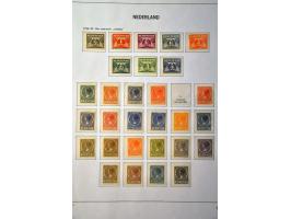 en Indonesië, collectie vanaf 1926 meest ** w.b. hoge waarden Van Konijnenburg ** in 6 Davo albums, 1 insteekboekje en envelo