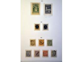 collecties vanaf 1870 gestempeld en */** met beter materiaal in 4 albums 