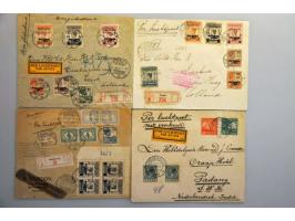 collectie speciale vluchten (ruim 150 ex.) met beter materiaal w.b. iets buitenland (o.a. Zeppelinpost) in 2 albums