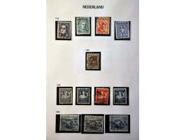 collectie gestempeld w.b. Nederland  nr. 1-29, 104, LP 12, roltanding etc. en Nederlands-Indië w.b. nr. 1 met stempel 'Poerwo