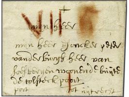 Compleet fris briefje Brussel den 1 November 1668 aan Jonckhr Heer van der Buys heer van Soesbergen woonende buyten de tolpoo