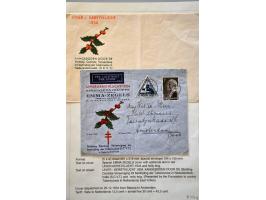 luchtpost "Airmailpaper from 5 grams to Aerogram", kleine collectie van 12 enveloppen w.b. enkele rampstukken en per KLM verv