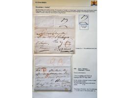 Vervoer per bode, schipper en postkoets, 7 poststukken 1804-1813 w.b. brief 1809 Hardenberg-Gramsbergen pr Courantier, 2x beu