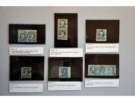 Hartz met Indonesia opdruk, collectie waarbij foutdrukken, opdrukvariëteiten, tandingvariëteiten, hoge waardes o.a. 25 gulden