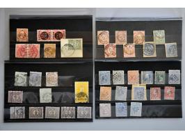 40 zegels vanaf 1852, alle stempel ENSCHEDE. 