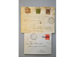 40 zegels vanaf 1852, alle stempel ENSCHEDE. 