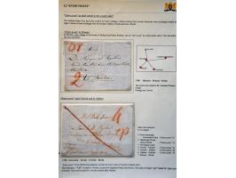 Entre Post, 6 poststukken met 2x franco Lingen (naar Workum, resp. 1756 port 9½ en 1768 port 13 St.), Beverwijk (1777 en 1782