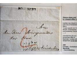 3 poststukken 1809 met Massonstempels LEERDAM, OELTGENSPLAAT en VOORSCHOTEN