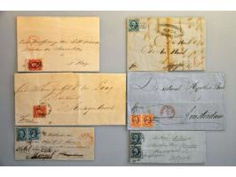poststukken (ruim 1000 ex.) w.b. postwaardestukken, div. afstempelingen etc. in doos 