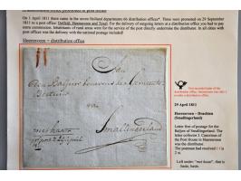 Heerenveen omslag naar Smallingerland, geschreven met haast pr post 29 april 1811 (Heerenveen distributiekantoor van 1 april 