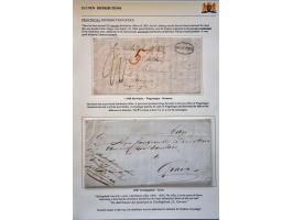  5 poststukken 1840-1847 met distributiestempels w.b. GROENLO in 2 formaten en HERWIJNEN in ovaal, tevens ex. met geschreven 