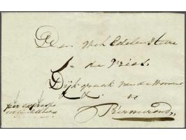 2 expresse poststukken resp. Zaandam-Purmerend 1826 geschreven per expresse tot Buiksloot (dan per schipper), interessante in