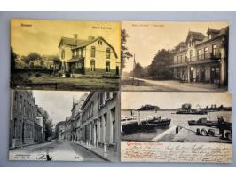 60 ex. oude en zeer oude met beter o.a. serie Salas w.b. doubletten, tevens iets modern in album