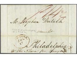 Complete frisse brief Rotterdam 29 april 1802 naar Philadelphia the flora for New York met ovaal transit NEW-YORK Jul 17, ver