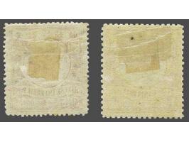 Bean Goose 1 dollar red and rose and 2 dollars carmine and yellow with watermark, very fine mounted mint, cat.v. 1000